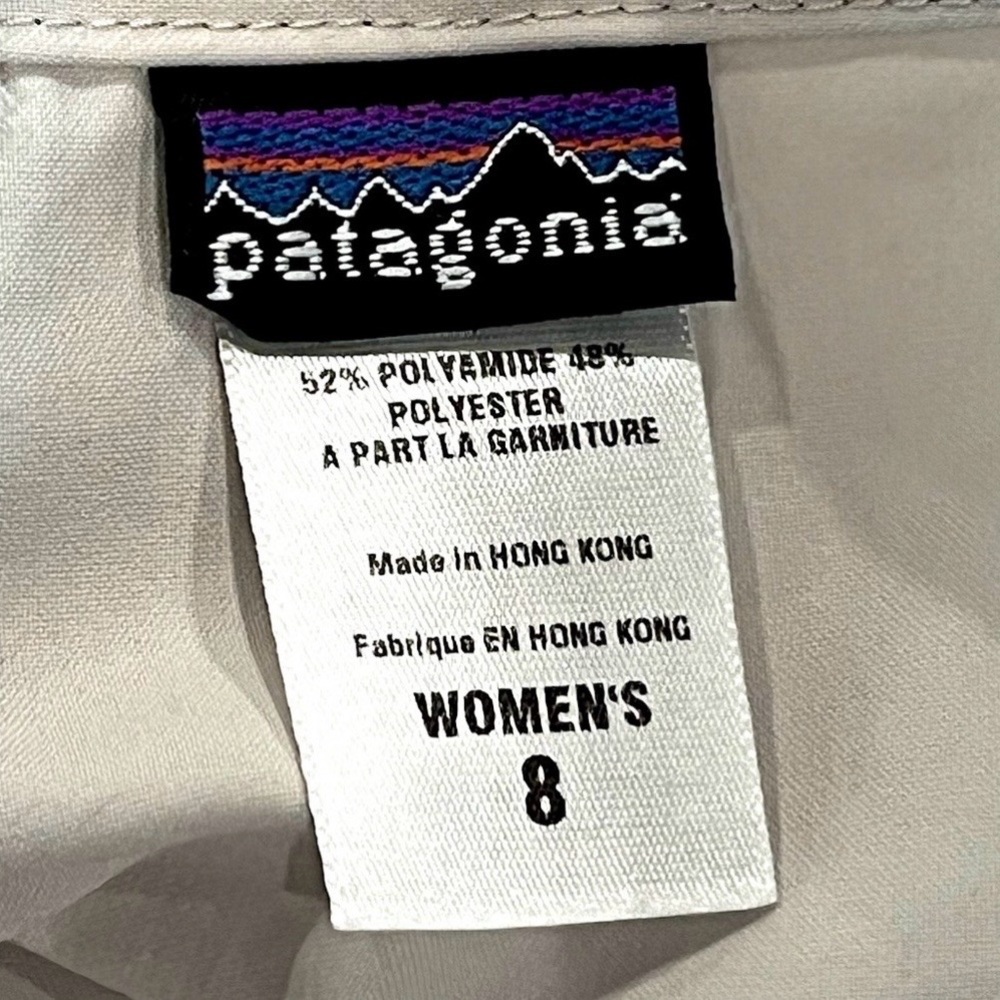 PATAGONIA Women’s Convertible Length Pants Tan Size 8  Tan Outdoor Hiking - Picture 6 of 9